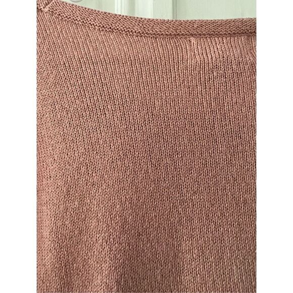 Old Navy mauve pink sparkle scoop neck  sweater L - Picture 5 of 5